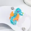 Yhj Accesorios para el Cabello Nuevo Pinza de Acetato de Gama Alta Pinza para el Cabello de Animal Marino Caballo de Mar Tortuga Tiburón Pinza para el Cabello Pinza para el Cabello