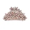 Pinza para el pelo hueca de ácido acético Pinza para el pelo con flor de diamante checo Pinza de agarre para el pelo de moda coreana Joyería para la cabeza al por mayor