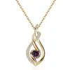 Estilo europeo y americano moderno, collar de moissanita de alta gama para mujer, joyería de plata de ley, diseño único, cadena para la clavícula, collar con colgante