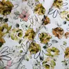 Tecido para Vestido Camisa de Algodão Ativo Estampado Digital Flores Refrescantes Primavera e Verão