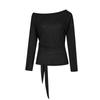 Estilo Desejo Puro Top Fino Microtransparente Feminino Primavera e Verão 2025 Novo Blusa Solta para Ar Condicionado Ombro Inclinado Camiseta High-end