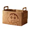 Bolsa pequeña de fieltro con dibujos animados para maletero de coche, para artículos varios, caja de almacenamiento grande plegable para aperitivos y organizar objetos