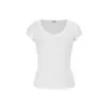 Camiseta de Manga Corta con Cuello en U de Moda para Mujer, Nuevo Estilo Coreano Verano 2026 Ajustada Estilo Puro Deseo Camiseta Básica Top para Mujer