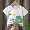 Camiseta Infantil Algodão Puro Verão Novo Estilo Roupas para Meninos e Meninas Manga Curta Tops Coreanos Roupas Infantis Processamento e Personalização