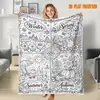 Manta de flanela DIY sazonal para colorir da Amazon, com designs criativos pintados à mão com elementos sazonais, disponível para dropshipping