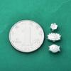 Plata Pura 999 Chapada en Rodio Pez Koi Flor de Loto Flor de Durazno Flor Pequeña Cuentas Espaciadoras Cuerda Trenzada de Cuentas DIY Pulsera de Cristal Accesorios de Plata
