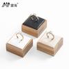 Set de Soportes para Joyería de Moda de Bambú Natural y Madera, Accesorios de Exhibición de Joyería, Soporte de Exhibición de Anillos de Bambú