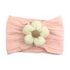 Faixa de Cabelo Infantil Série Mica Quente Transfronteiriça em Jacquard de Nylon, Europeia e Americana, Macia e Elástica, com Flores de Algodão de Cinco Pétalas