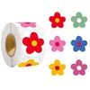 Pegatinas de Flor Roja Pequeña de Elogio Pegatinas de Recompensa para Niños Pegatinas Especiales de Ánimo para Maestros Pegatinas de Pulgar Pulgar Preescolar