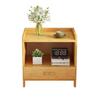 Ins Mesa de cabeceira simples moderna original madeira cor creme estilo pequeno armário de arrumação de armário de armazenamento de quarto doméstico