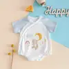 Promoção Especial de Espaço para Fãs Roupas de Bebê para o Verão: Macacão Body, Macacão Triângulo de Gaze Respirável Classe A