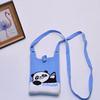 2024 Bolsa de Mão Mini de Tricô Guofeng Panda Bolsa de Celular Fashion Guofeng Bolsa de Ombro Bolsa Casual Versátil