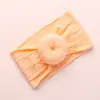 Diadema turbante de nailon deportiva con lazo de jacquard de borde ancho para niños, muy vendida en Europa y América.