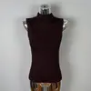 Camiseta sin mangas tipo tank top sexy pura de estilo coreano Dongdaemun transfronteriza versátil ajustada femenina de cuello semi-alto