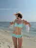 Vestido de Tirantes Estilo Nuevo Resort 2026 para Mujer, Bikini Sexy Adelgazante de Playa para Verano, Traje de Baño Pura Pasión para Mujer