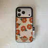 Popular Ins Floral Pequeno Veludo Maillard Adequado para Capa de Celular Apple 17Promax Bolsa Iphone16 15P