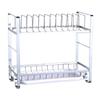 Estante de Almacenamiento de Doble Capa Estante Escurridor de Cocina Estante de Platos de Almacenamiento Estante de Almacenamiento Escurridor para el Hogar Estante de Platos Multifuncional