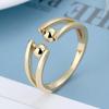 Anillo de Apertura Ajustable con Cuentas para Dedos de Mujer, Anillo Giratorio, Descompresión de Ansiedad, Explosión de Amazon Europeo y Americano