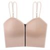 Cross-Border moda zíper design quente menina interior vestir beleza volta envolto peito cinta colete com peito almofada exterior desgaste base tubo top mulheres