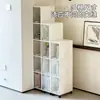 Gabinete de Almacenamiento para Espacios Estrechos Engrosado, Gabinete de Almacenamiento Multicapa con Tapa abatible para Baño, Gabinete de Snacks para Sala de Estar, Estante de Almacenamiento para Espacios Estrechos de Cocina