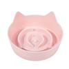 Nuevo Plato para Gato Mascota Antideslizante Modelo Oreja de Gato Plato de Comida Lenta Color Caramelo Utensilios para Comer Gato Plato de Comida Lenta Anti-asfixia Suministros para Gato