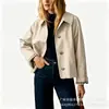 Chaquetas Europeas y Americanas de Tallas Grandes, Ropa Femenina Transfronteriza, Abrigos de Cuadros para Primavera y Otoño, Pedidos Pequeños con Entrega Rápida, Ventas Directas de Fábrica