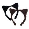 "Corea del Sur Accesorios para el Cabello Lindo Diadema de Gato Pelusa Dulce Orejas de Gato Accesorios para el Cabello Diadema para Mascarilla Facial Sombrerería"