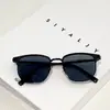 Óculos de Sol Coloridos Retro Ultra-Leves com Linha da Sobrancelha e Armação Grande, Óculos Tendência Cool Unissex, Óculos de Sol Anti-UV para o Dia a Dia