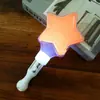 Palito luminoso de estrella de cinco puntas palito luminoso plateado palo de hada de amor juguete brillante accesorios de animación para escenario de concierto