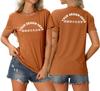 Comércio Exterior Transfronteiriço da Amazon Camiseta Estampada com Padrão DIY Pedidos em Lote Pequeno Atacado Blusa Solta de Manga Curta