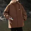 Chamarra de Trabajo con Capucha para Exteriores Estilo Japonés de Primavera y Otoño para Mujer, Diseño de Pareja, Estilo de Nicho, Chaqueta de Senderismo Estilo Novio