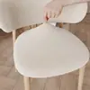 Capa de Cadeira Estilo Linho Nevado Casco de Cavalo para Cadeira de Jantar em Casa, Simples Dividida em Forma de C com Proteção contra Poeira