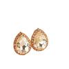 Brincos de Diamante Europeus e Americanos Transfronteiriços Moda Luz Luxo Gota Cristal Gema Brincos Super Brilhantes Joias de Orelha Femininas Atacado