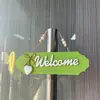 Nuevo Cartel de Bienvenida de Madera Estilo Nórdico Decoración del Hogar Cartel para Puerta Cartel Colgante Creativo de Bienvenida con Decoración de Lazo en Forma de Corazón