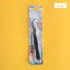Pinça para cílios postiços cor pinça para diário pinça goo click saco plástico metálico adesivo reta cotovelo
