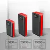 Nuevo Power Bank de Ultra Gran Capacidad con Pantalla Digital 30000mAh con Tres Interfaces de Entrada, Fuente de Alimentación Móvil Portátil de Carga Rápida para Viajes