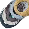 Cordón de cuero de piel de oveja al por mayor de 3 mm a 6 mm, cordón redondo de cuero, cordón de cuero PU sintético, cordón de cuero con núcleo recubierto para accesorios, cinturones, accesorios de bricolaje