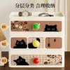 Caja de almacenamiento estilo cajón de escritorio, gabinete de almacenamiento para la entrada, organizador de mesa para joyas y cosméticos, caja para mascarillas y llaves