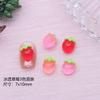 2025 Mini Fruta Fresa Decoraciones para Uñas Hielo Transparente Cereza 3 Colores Resina Dibujos Animados Accesorios 3D para Uñas Venta al por Mayor