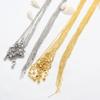 Cadena DIY Hecha a Mano Rellena de Oro de 14K Color Duradero Forma de O Cadena Universal Ajustable Chapada en Cobre Color Duradero Fabricante de Collares Venta al por Mayor