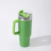 Taza de Hielo Portátil para Comercio Exterior de 40 oz Taza para Bebidas Frías Taza Térmica para Coche Viaje al Aire Libre Taza de Agua Aislada de Acero Inoxidable Transfronterizo