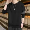 Sudadera de Cuello Redondo para Hombre, Marca de Tendencia Otoñal, Versátil Estampada Holgada de Manga Larga, Atuendo Unisex para Pareja, Top de Estudiante