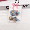 Bebê para meninas All-Covered Cloth Bow Hairpin Baby Does Not Harm Cute Super Cute Grampo de cabelo de segurança para crianças