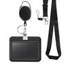 Amazon Mais Vendido Cor Corda Pendurável Pendurar no Pescoço Fivela Retrátil Conjunto de Crachás Crachá de Funcionário crachá crachá conjunto de cartão de ônibus crachá do fabricante
