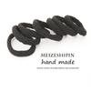 Clásico Superventas Super Asequible 10 Colores Bandas Gruesas para el Cabello Alta Elasticidad Anillo de Toalla Jacquard sin Costuras Bandas de Goma Accesorios para el Cabello