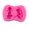 Colgante 3D Estéreo Corazón Ángel Bebé Molde de Silicona DIY Molde de Jabón Hecho a Mano Molde de Pegamento Molde para Hornear Pastel