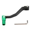 Adecuado para Motocicleta Todoterreno Kawasaki Crf250L Crf300L Palanca de Cambios de Engranajes Modificada de Aleación de Aluminio Negro y Verde