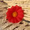 Simulação DIY 4cm Pequena Crisântemo Girassol Girassol Flor de Simulação Crisântemo Flor de Tecido Cabeça