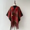 Nuevo Abrigo Largo Vintage de Alta Gama con Borlas para Otoño/Invierno 2026, Ropa Exterior para Mujer Transfronteriza
