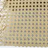 Material de mimbre imitación plástico PE natural alfombrilla hexagonal octagonal ojo rombo agujero redondo puerta de gabinete silla decoración de techo malla tejida